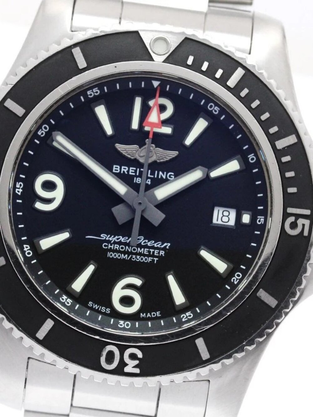 BREITLING Super Ocean 44 A17367 Date black Dial Automatic Men's Watch_952704